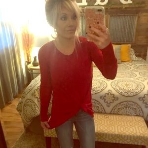 Women's high low sweater